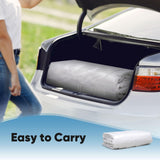 ADVANCE OUTDOOR Replacement Top Cover Tarp for 12x20 ft Carport Canopy with Ball Bungees, White, One Roof Only ADVANCE OUTDOOR