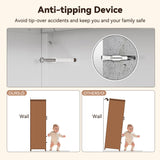 CXUZCZ Kitchen Storage Cabinet,Tall Metal Pantry Storage Cabinet with Door Drawers and Adjustable Shelves,Freestanding Cupboard for Kitchen Dining Room Bedroom Home Office and Bathroom (White 75 ") CXUZCZ