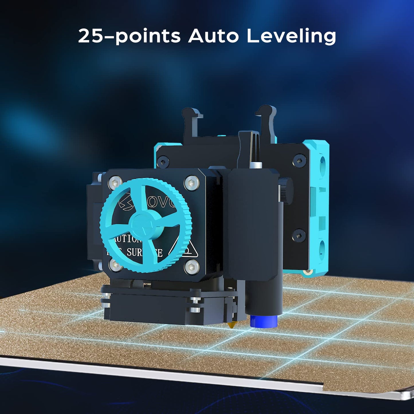 Sovol SV06 3D Printer Open Source with All Metal Hotend Planetary Dual Gear Direct Drive Extruder 25-Point Auto Leveling PEI Build Plate 32 Bit Silent Board Printing Size 8.66x8.66x9.84 inch - WoodArtSupply