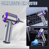 Car Vacuum Portable Cordless 20000PA High power Mini Vacuum Cleaner 4-in-1 Compressed Air Duster & Air Blower & Pump Hand Held Vacuum with Brushless Motor for Car, Home, Office,Camping (Purple) houscly