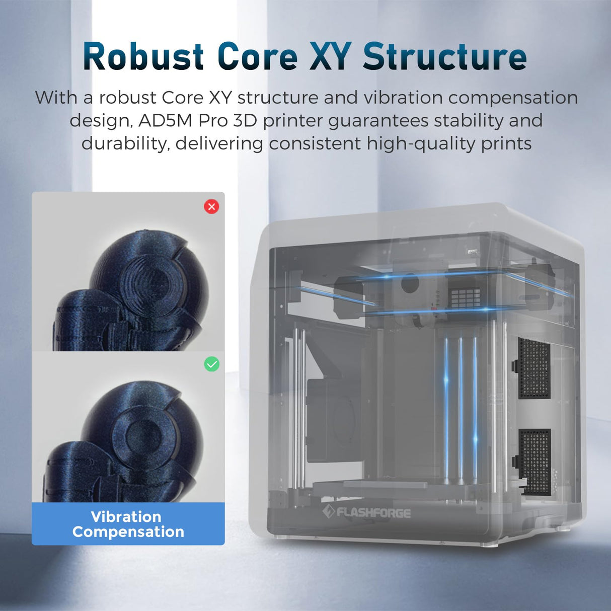 Flashforge Adventurer 5M Pro 3D Printer with Extra 1KG HS PLA Orange Filament FLASHFORGE