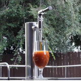 MRbrew Stout Beer Coffee Faucet, 304 Grade Stainless Steel Beer Tap Nitrogen Keg Draft Faucet, Homebrew Cold Brew Kegerator Beer Tower Tap with Standard Black Plastic Tap Handle MRbrew