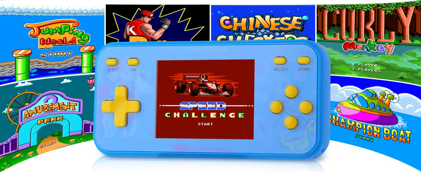 Handheld Game Console for Kids Preloaded 240 Retro Video Games, Portable Gaming Player with Rechargeable Battery 3.0" LCD Screen, Mini Arcade Electronic Toy Gifts for Boys Girls