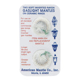 American Mantle Company Inc 254 Soft Inverted Mantle #2 / 179b Ring American Mantle