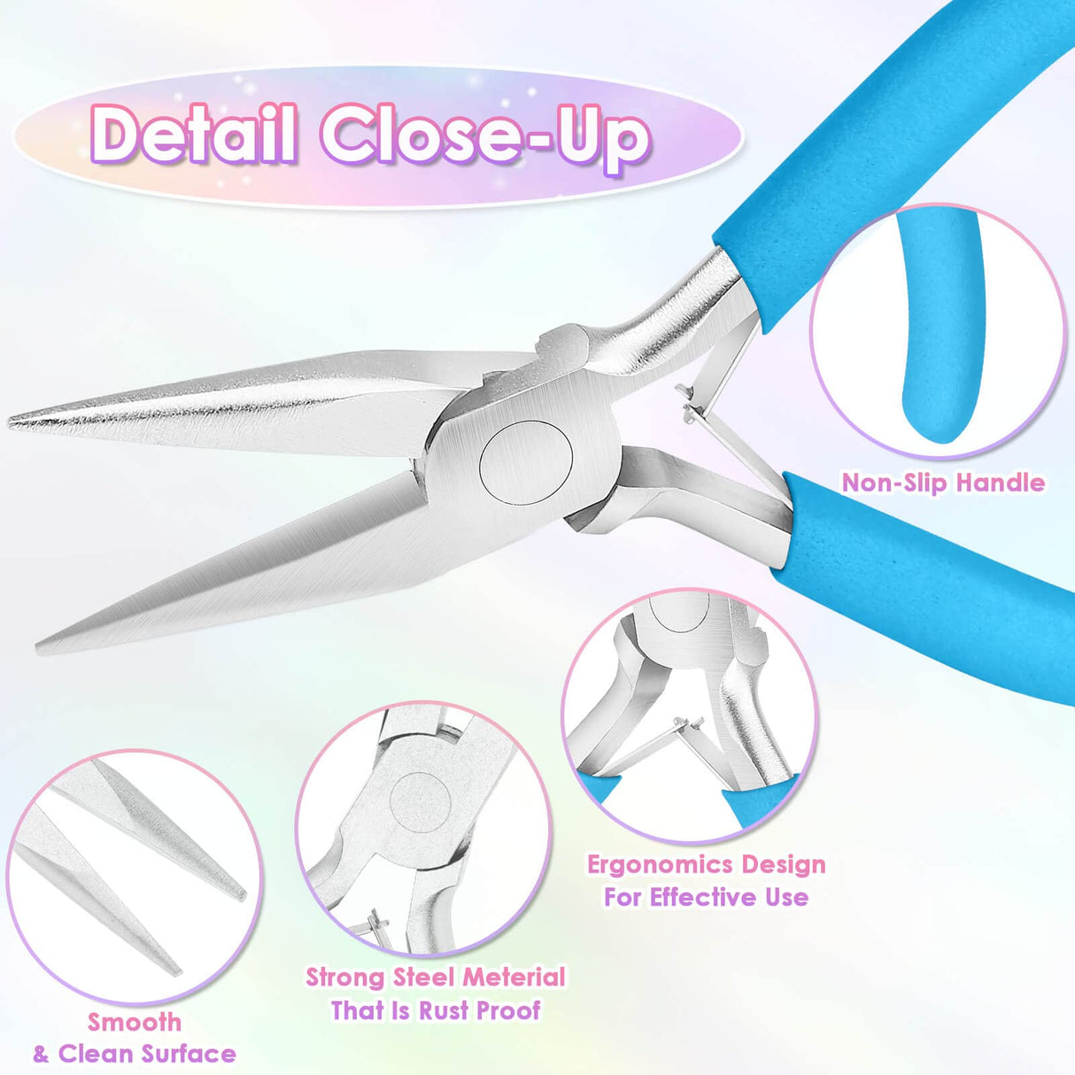 Jewelry Pliers Set - Needle Nose, Round Nose and Wire Cutters for Jewelry Making, Repair and Crafts shynek