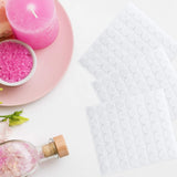 Zonon 1120 Pieces 20 Sheets Candle Making Wick Stickers Double-Sided Heat Resistance Hot Wax Wick Stickers for Candle Making(15 mm,White) Zonon