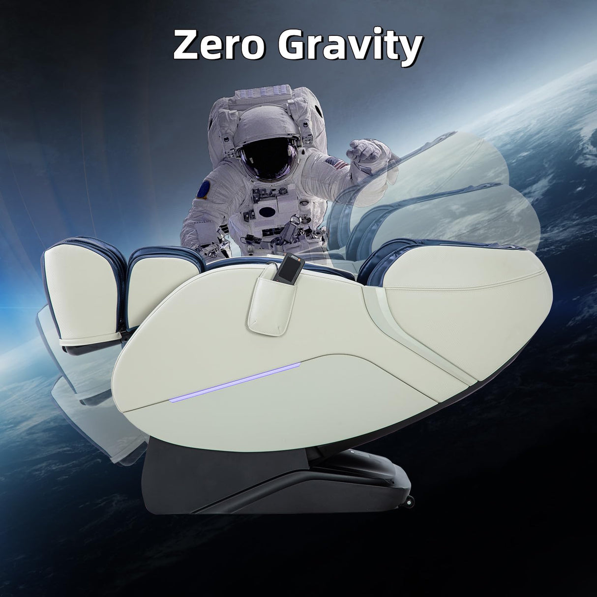 MYTHIA A303 Massage Chair iRest System, Full Body with Heat, Zero Gravity, 53.15" SL Track Shiatsu Recliner with Auto Body Scan, Bluetooth Speakers, Footrest Calfrest Extension (Black) MYTHIA