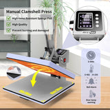 AKEYDIY 15x15 Heat Press, Digital Shirt Press Heat Up Fast & Even, Pro Pull Out Heat Press Lower Platen Slide Out Heat Transfer Sublimation Heat Press Machine for Tshirts, Pillow, Pad, Bag, Purple AKEYDIY