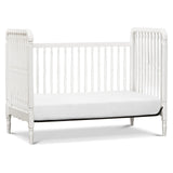 Namesake Liberty 3-in-1 Convertible Spindle Crib with Toddler Bed Conversion Kit in White, Greenguard Gold Certified NAMESAKE