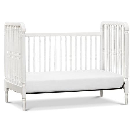 Namesake Liberty 3-in-1 Convertible Spindle Crib with Toddler Bed Conversion Kit in White, Greenguard Gold Certified NAMESAKE