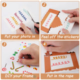 chiazllta 30 Packs Christmas Picture Frame Craft Kits for Kids, Xmas DIY Gingerbread Candy Craft Holiday Art Favor Home Class Game Activities for Kindergarten Preschool chiazllta