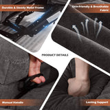 Recliner Sofa with Cup Holders for Living Room 3 Seat Manual Oversized Recliner Chiar with Ergonomic, Side Pocket for Adult MAHOMICO