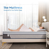 Rimensy Queen Mattress,14 Inch Hybrid Mattress in a Box,Gel Memory Foam and Individually Wrapped Pocket Coils Innerspring Mattress for Motion Isolation,Medium Firm,Queen Size Mattres Rimensy