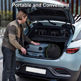 Aiskooc 16Amp Level 2 EV Charger, NEMA 6-20 & 5-15 Plug, 110V Mobile Charger, 25ft Extension Cord, Portable EV Charger for Tesla Models 3/Y/S/X Aiskooc