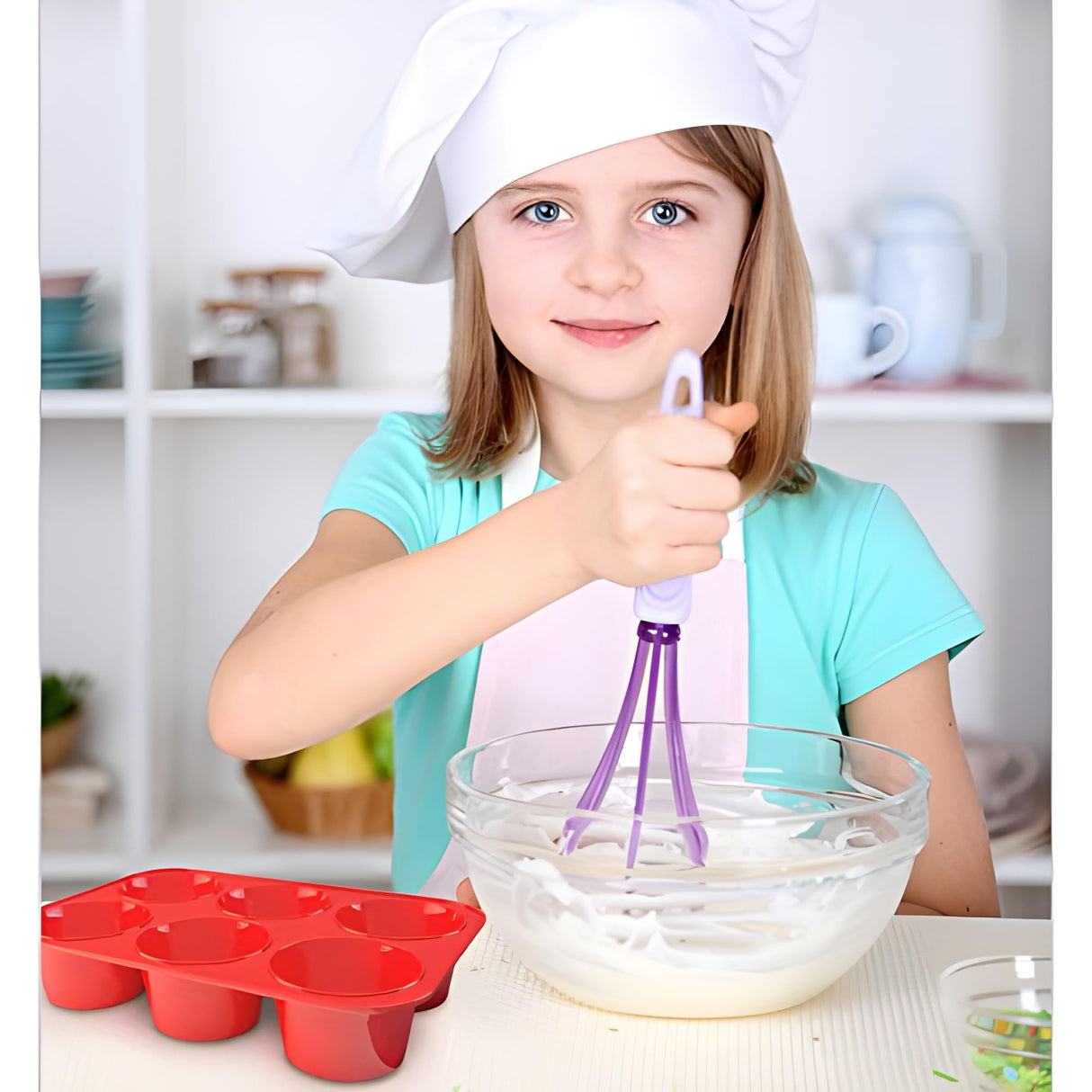 Silicone Texas Muffin Pans 6-Cups, Jumbo Muffin Pan set of 2, BPA-Free Silicone Muffin Pans for Baking,10.75L x 7.5W Silicone Muffin Pan, Non-Stick Muffin Pan and Cupcake maker Silicone Designs