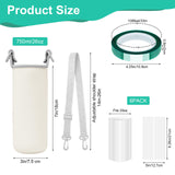 13PCS Sublimation Water Bottle Carriers Bag Blanks 26oz Insulated Neoprene Water Bottle Holder Crossbody Water Bottle Sleeve Pouch Cover for 750ml with Adjustable Strap for Adult Kids Hiking Walking Piklodo