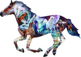 SUNSOUT INC - The Mystery of The Horse - 800 pc Special Shape Jigsaw Puzzle by Artist: Kim McElroy - Finished Size 24.5" x 35" - MPN# 95973 SunsOut