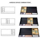 Large Under Desk Mounted Sliding Drawer with Bamboo Tray and 60 Degree Tilt Panel to Pull Out, 22'' Long & 13'' deep Large Storage Organizer for Sit Stand Workstation Gaxomo