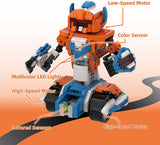 Apitor Robot X Robot Building Kit, 12-in-1 Programmable APP Remote Control RC Car, STEM Robotics Coding Set, Educational Birthday Gifts for Boys Girls Kids Ages 8-12 (600 Pieces) Apitor