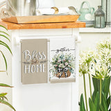 Artoid Mode Eucalyptus Truck Flowers Basket Spring Kitchen Towels Dish Towels, 18x26 Inch Farmhouse Decoration Hand Towels Set of 4 Artoid Mode