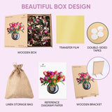 Ruikiyart Wooden Jigsaw Puzzle for Adults Colorful Tulip Vase 200Pcs Unique Shapes Jigsaw Puzzles Great Gift for Adults and Couples on Valentine's Day,Women's Day,Thanksgiving 11.1x12.4 Inches Ruikiyart