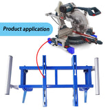 Gabasinover Heavy Duty Steel Construction Miter saw stand secure and portable workstation Compatible With any other Brand's Miter Saw Carpenters Contractors and DIY Chose Blue Blued Gabasinover