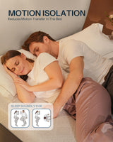 King Size Mattress, 10 Inch Cooling-Gel Memory Foam King Bed Mattress Made in USA, Pressure Relief, Motion Isolation, Breathable Fabric, Mattresses in a Box for Optimal Sleep Quality, CY-10-K Life Balance