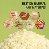 VALLYDOM Organic Beeswax Pellets - 2268g White Beeswax Pastilles, Pure Natural Bulk Bees Wax Pellets for DIY Beeswax Making Candles Skin Care Lip Balm Soap Lotion (5lb) VALLYDOM