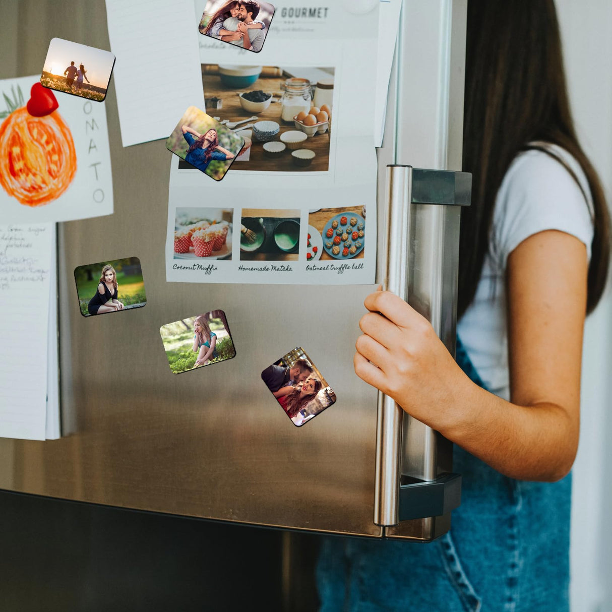 OOTSR 12 Pcs Sublimation Blank Fridge Magnets, DIY Decorative Magnets for Whiteboard Office Calendar Kitchen Home Decor, 2.36x3.54In (2:3) OOTSR