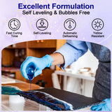 JANCHUN 2 Gallon Premium Clear Epoxy Resin Kit, High Gloss Casting and Coating for River Table Tops, Art Casting Resin, Jewelry Making, DIY, Tumblers, Molds, Art Painting, Fast Curing Resin JANCHUN