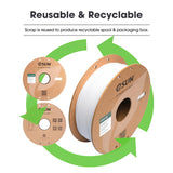 eSUN PLA Basic Filament 1.75mm, 3D Printer Filament High Speed PLA for Fast Printing, 1KG Spool (2.2 LBS) 3D Printing Filament for High Speed 3D Printers, Black eSUN