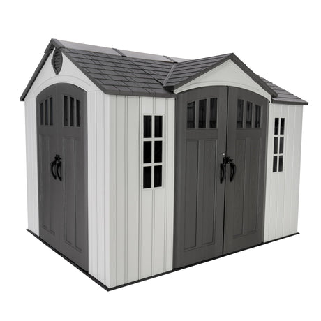 Lifetime Dual Entry Outdoor Storage Shed, 10 x 8 Foot Lifetime