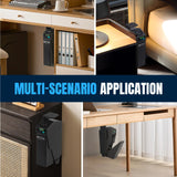 Mutak Gun Safe for Handgun, Drop Down Biometric Pistol Safe, 3 Ways Quick Access with Fingerprint/PIN Code/KEY, Single GunSafe for Nightstand Bedside Home,Wall, Dresser Mutak