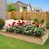 All Things Cedar RG72 6-ft x 2-ft Cedar Raised Garden Box | Expandable Plant Bed, Stackable Wooden Planter - Easy Assembly, Western Red Cedar Build, Outdoor Vegetable Gardening Solution All Things Cedar