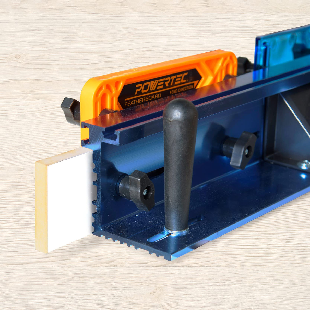 POWERTEC 71655 Deluxe Router Table Fence System 3-1/2" Tall 32" Long POWERTEC