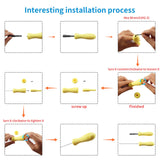 Imdinnogo Hotend Cleaner A Must-Have Tool for Clear 3D Printer Extruder Clog: 4Pcs 1.5x150mm Hotend Cleaner 2Pcs Sleeve for Ender 3 Series Prusa MK3 MK4 and Other FDM Printers Bczamd Imdinnogo