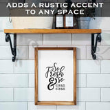 So Fresh And So Clean Sign 11x16 Inch, Farmhouse Bathroom Decor Wall, So Fresh So Clean Wall Art, Small Bathroom Sign Rustic Farmhouse Bathroom Wall Decor Funny Bath Room Sign with Wood Frame MAINEVENT