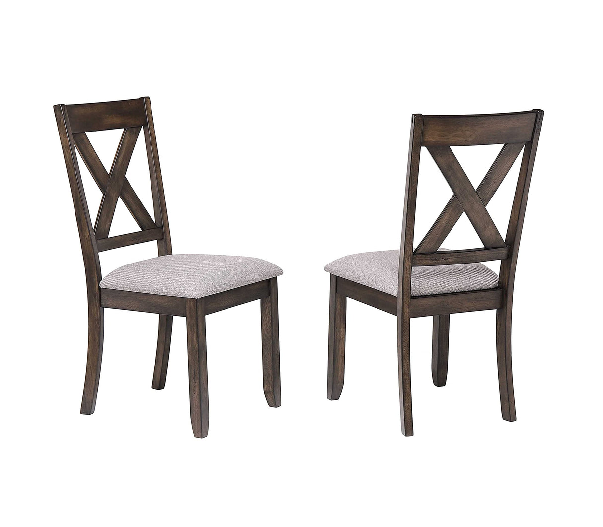 Kings Brand Furniture - Lewiston 9-Piece Brown Wood Dining Room Set, Table & 8 Chairs Kings Brand Furniture