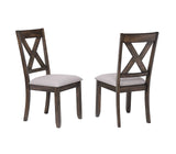 Kings Brand Furniture - Lewiston 9-Piece Brown Wood Dining Room Set, Table & 8 Chairs Kings Brand Furniture