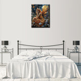 Tucocoo Butterfly Fairy Paint by Number for Adults, Flowers Easy DIY Oil Painting Kits on Canvas with Brushes and Acrylic Pigment, Fantasy Woman Huge Wings Picture for Home Decor 16x20inch Frameless Tucocoo