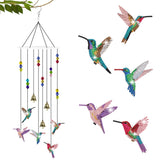 Vcekract Diamond Painting Kits, Hummingbird Diamond Art Wind Chimes, Diamond Art Kits for Adults, Adult Craft Kits for Garden Decor Vcekract