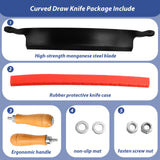 10 in Draw Knife,Felled Draw Shave Knife, Curved Draw Knife Draw Shave Tool Woodworking Debarking Hand Tool, Wood Razor Shaving Wood Barking Tool,Bark Peeler, Drawing Knife, Draw Shave, Shaving Knife Beendou