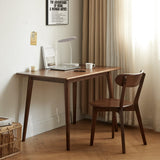 Hymus 100% Solid Oak Wood Dining Room Chairs - Practical Kitchen Chairs for Dining Room, Kitchen, Living Room (4, Walnut) Hymus