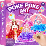 Poke Art for Kids Ages 4-8，Poke in Kits Princesses Crafts Gift Birthday for Girls 4 5 6 7 8 9 Years Old, Arts and Crafts for Kids 4-6，Pretty Pretty Princess Game Generic