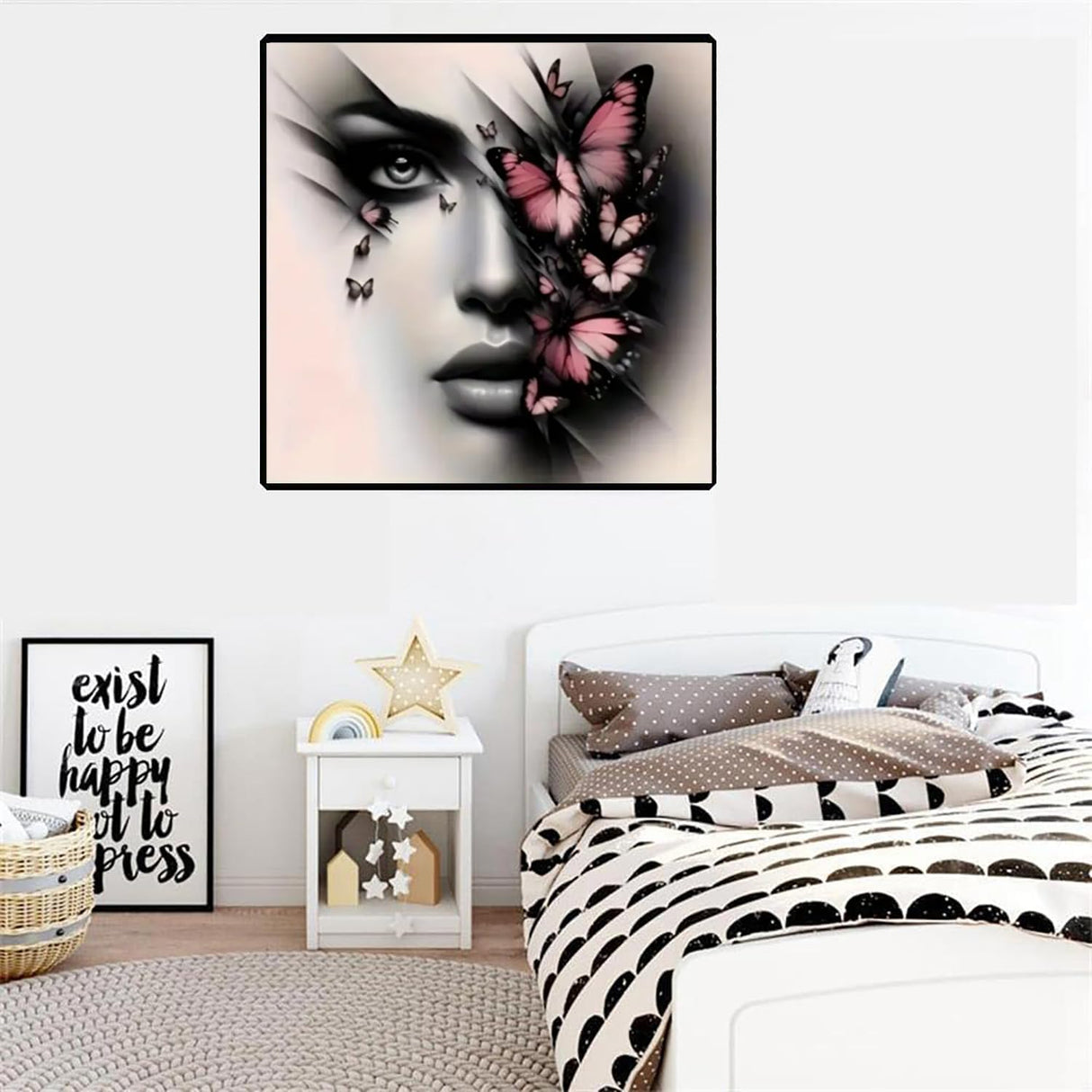 AIBOERL Diamond Art Kits for Adults, Abstract Woman 5D Diamond Painting Kits for Adults Beginners, DIY Full Round Drill Diamond Dot Painting Gem Art Kits for Adult, Home Wall Decor 14x14Inch AIBOERL