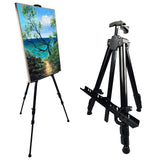 Art Painting Display Artist Easel Stand,Ns Jymb Portable Metal Adjustable Easels for Painting Canvases Height from 17 to 66 Inch - Carry Bag for Table-Top/Floor Displaying and Wedding Signs - Black Ns Jymb
