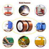 MEBMIK 2 Rolls 20mm x16m(52FT) Heat Tape High Temperature Heat Resistant Tape Heat Transfer Tape for Heat Sublimation Press Vinyl,No Residue MEBMIK