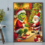 Christmas Diamond Painting Kits for Adults - 5D DIY Diamond Art Kits for Beginners, Winter Diamond Dots Art Crafts Great for Home Wall Decor and Holiday Gifts 12X16 Inch Apcufir