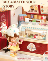 Rolife Super Creator DIY Miniature Plastic House Building Set Playset with LED, Suitable for Mini Figures Construction Toys Diorama Kit Gifts for Teens Adults (Flavorful Ice Cream) Rolife