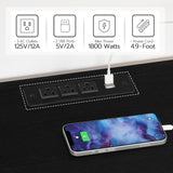 HOOBRO LED TV Stand for 75 Inch TVs with Charging Station, Gaming Entertainment Center with 3-Tier Open Storage, Long 63” Media TV Console Table, TV Stand for Living Room, Bedroom, Black BB21UDDS01 HOOBRO